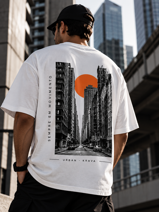 Camiseta Oversized Masculina KRAVA Sempre em Movimento – URBAN COLLECTION