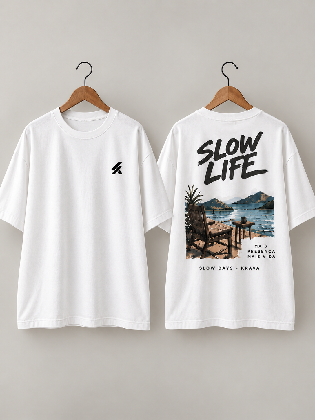 Camiseta Oversized Masculina KRAVA Slow Life – SLOW DAYS COLLECTION