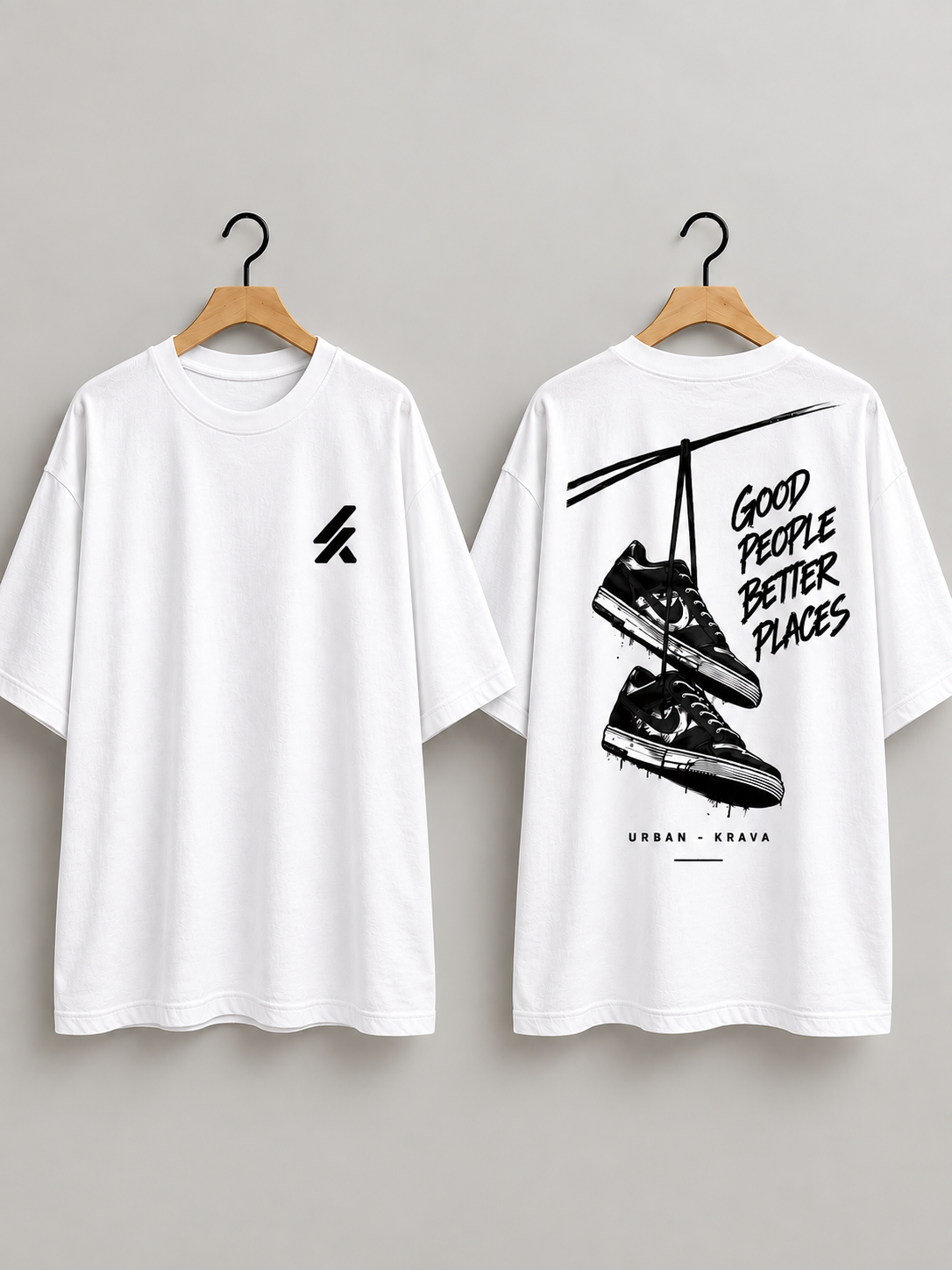 Camiseta Oversized Masculina KRAVA — URBAN COLLECTION | Algodão