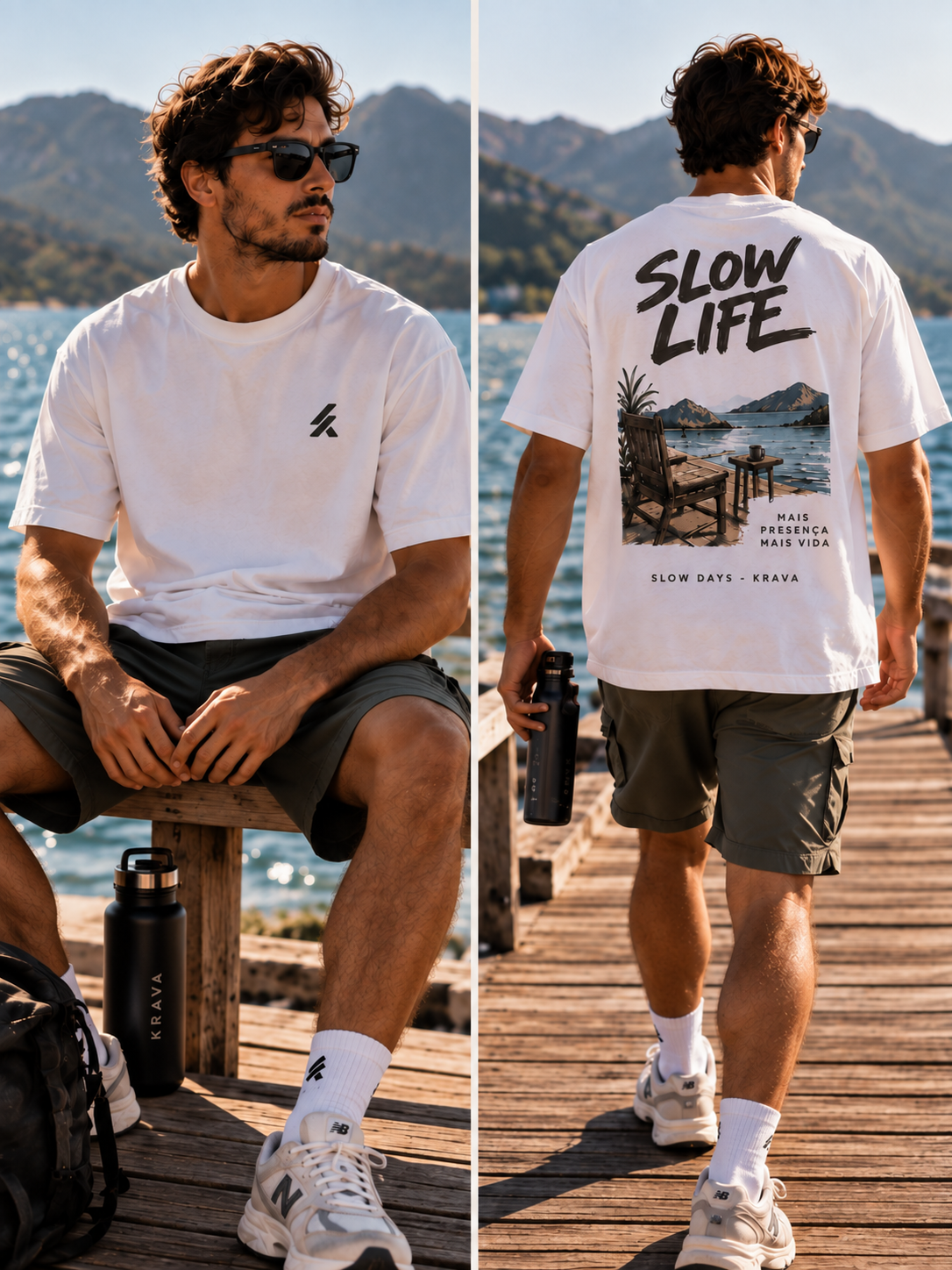 Camiseta Oversized Masculina KRAVA Slow Life – SLOW DAYS COLLECTION