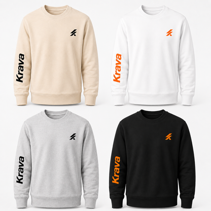 Moletom Krava Original Gola Careca Logo Minimalista Casual