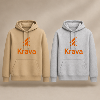 Kit 2 Moletons Canguru Krava Original – Bege e Cinza | Conforto Premium & Estilo Casual