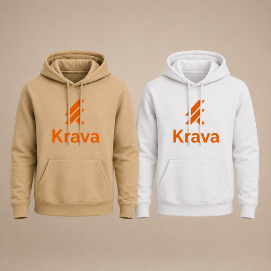 Kit 2 Moletons Canguru Krava Original Style – Bege e Branco | Conforto Premium & Estilo Casual