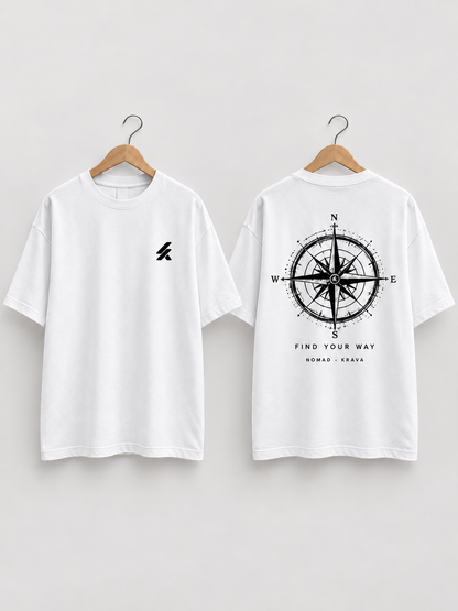 Camiseta Oversized Masculina KRAVA Find Your Way – NOMAD COLLECTION