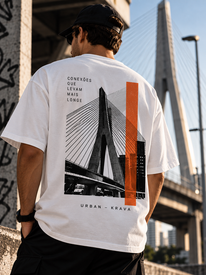 Camiseta Oversized Masculina KRAVA Conexões – URBAN COLLECTION