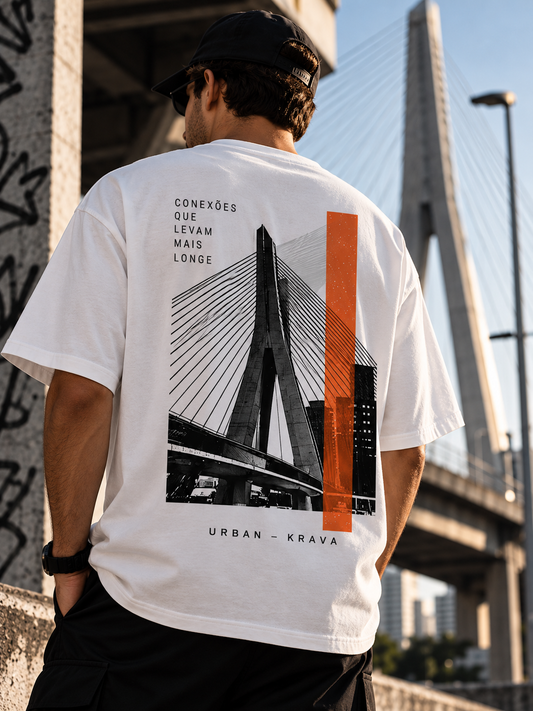 Camiseta Oversized Masculina KRAVA Conexões – URBAN COLLECTION