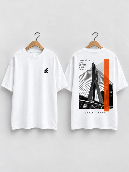 Camiseta Oversized Masculina KRAVA Conexões – URBAN COLLECTION