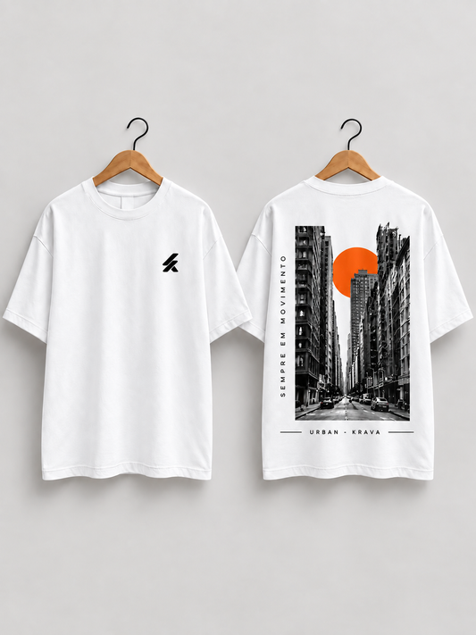 Camiseta Oversized Masculina KRAVA Sempre em Movimento – URBAN COLLECTION
