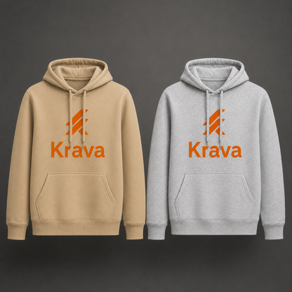 Kit 2 Moletons Canguru Krava Original – Bege e Cinza | Conforto Premium & Estilo Casual
