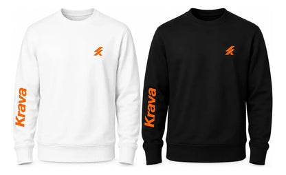 Kit 2 Moletons Careca Krava Original Masculino  Preto e Branco Casual Premium Logo no Peito Manga Estampada Streetwear Inverno