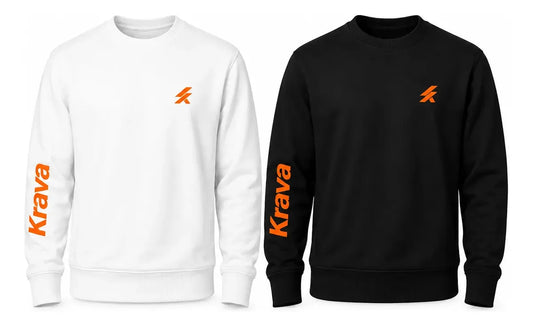 Kit 2 Moletons Careca Krava Original Masculino  Preto e Branco Casual Premium Logo no Peito Manga Estampada Streetwear Inverno
