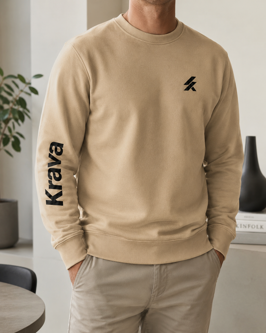 Moletom Krava Original Gola Careca Logo Minimalista Casual