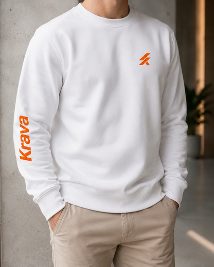 Moletom Krava Original Gola Careca Logo Minimalista Casual